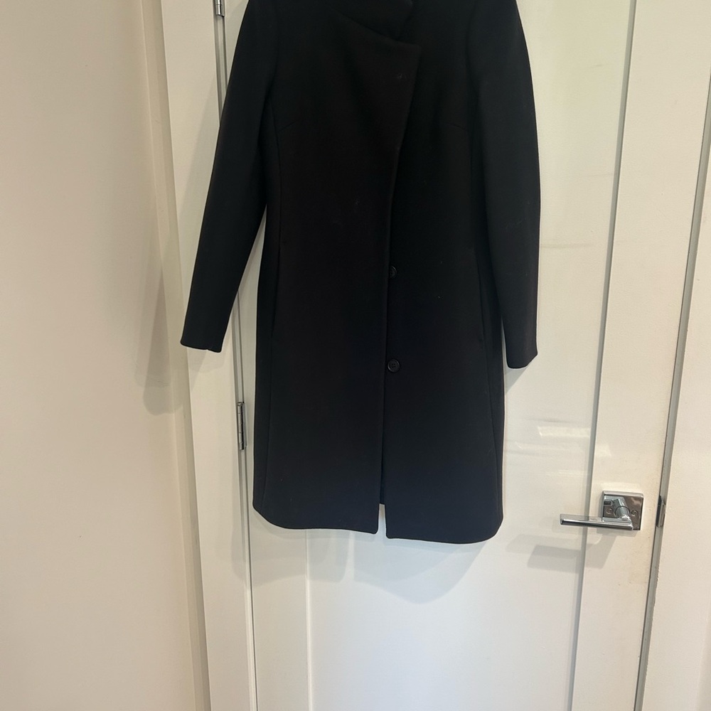 Reiss Blue Mia Coat Minimalist Design